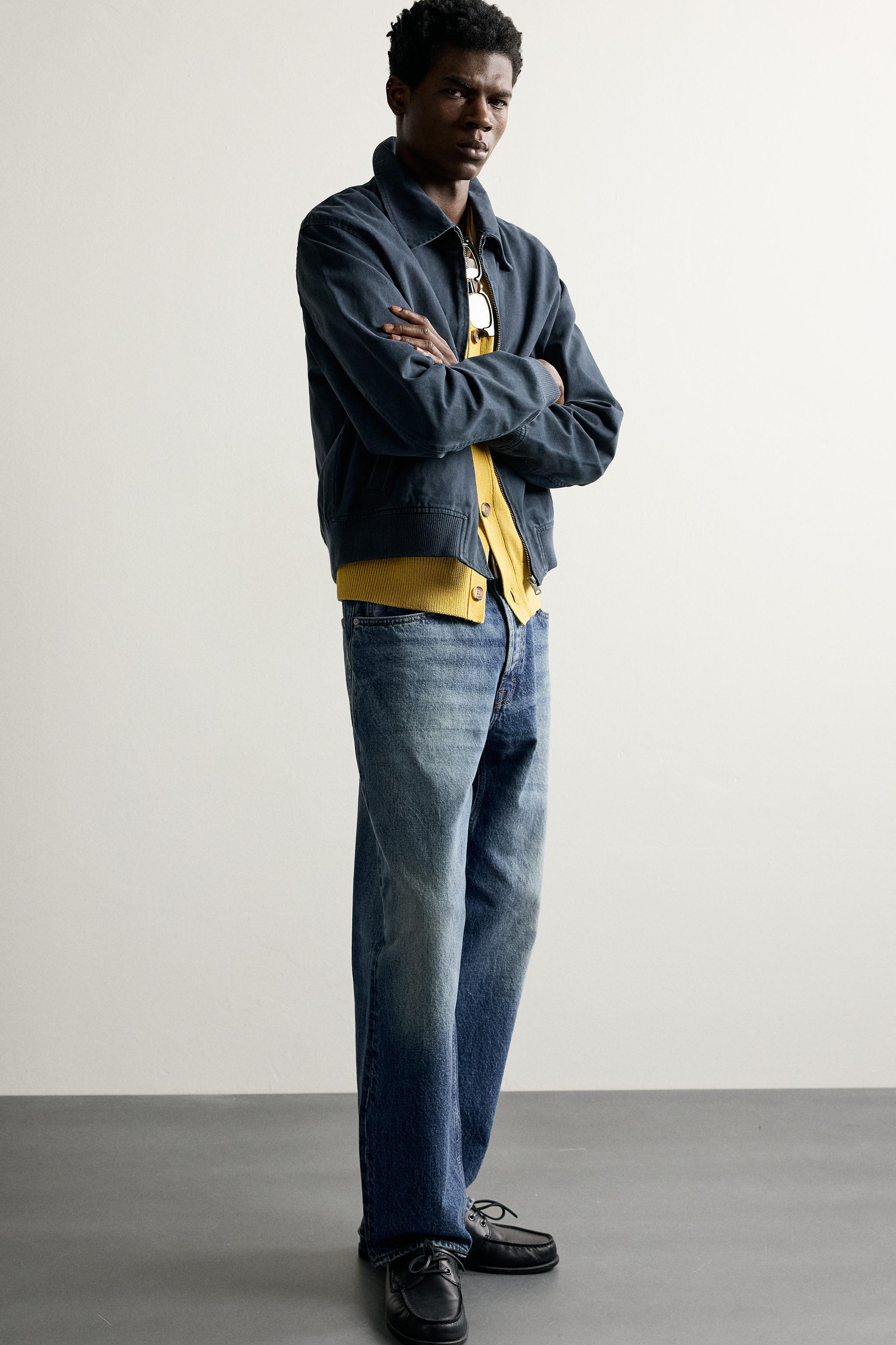BLOUSON CROPPED CÔTELÉ DÉLAVÉ